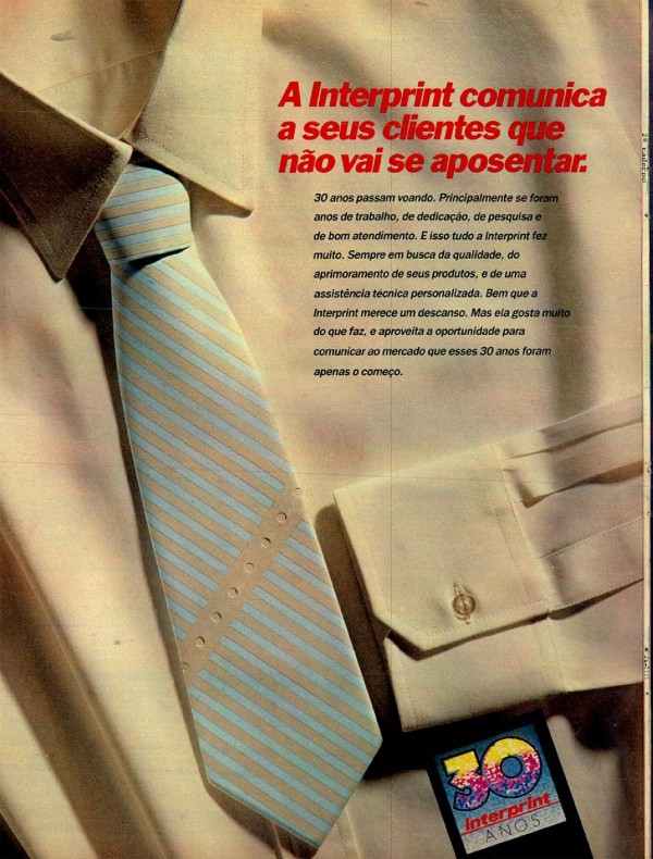 A Interprint comunica a seus clientes que não vai se aposentar