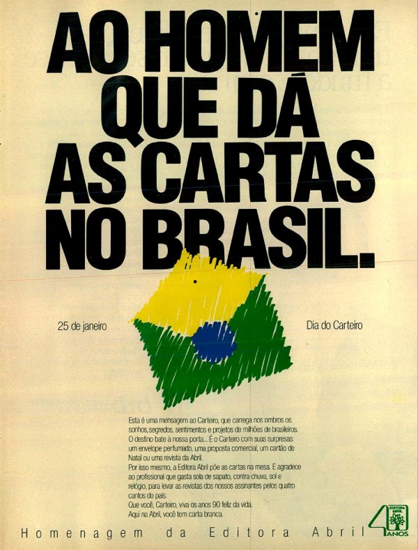 AO HOMEM QUE DÁ AS CARTAS NO BRASIL.