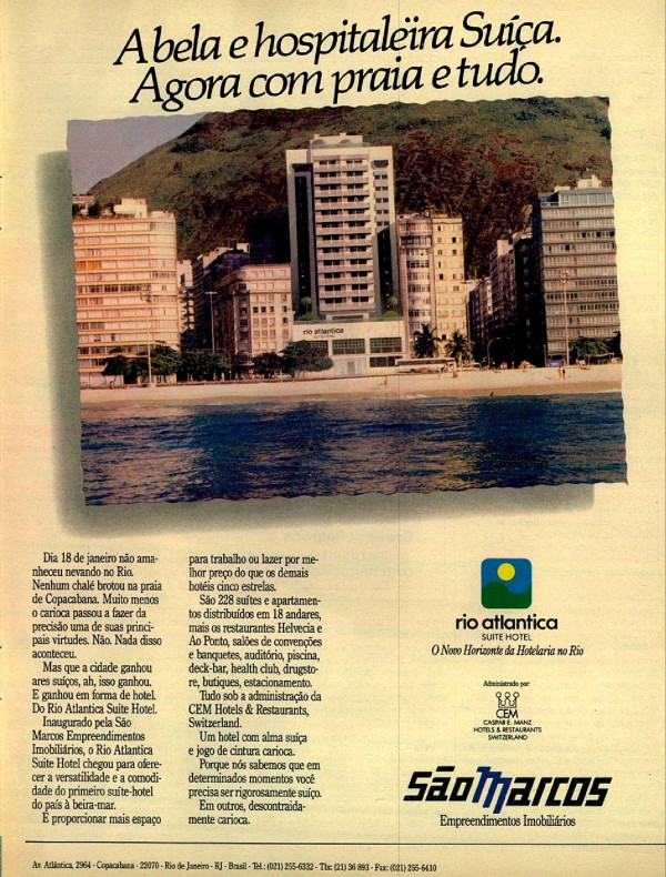 Rio Atlantica Suite Hotel