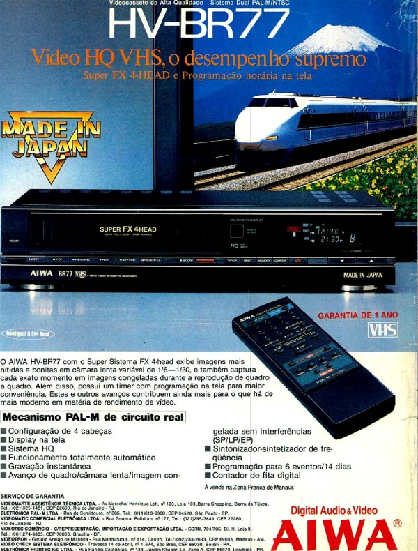 HV-BR77 Video HQ VHS, o desempenho supremo