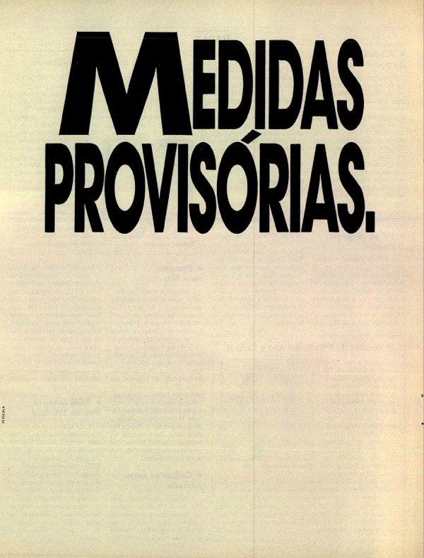 MEDIDAS PROVISÓRIAS. SOLUÇÕES DEFINITIVAS. CITICONTA CRUZEIROS. AGORA É RENDER OU RENDER.