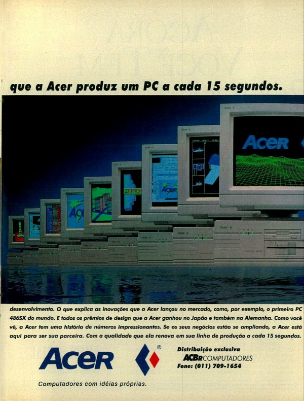Este símbolo de fertilidade é para você não esquecer que a Acer produz um PC a cada 15 segundos.