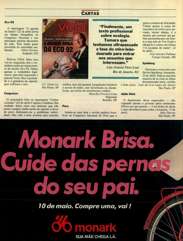 Monark Brisa. Cuide das pernas do seu pai.