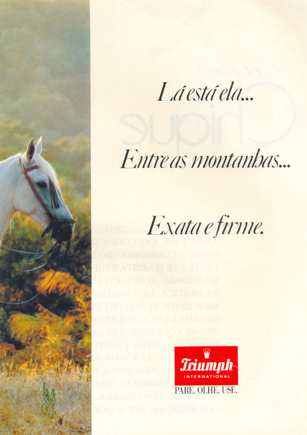 Lá está ela... Entre as montanhas... Exata e Firme.