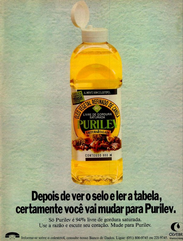 Certamente você nunca viu este selo. Certamente você vai se impressionar ao ler esta tabela. Depois de ver o selo e ler a tabela, certamente você vai mudar para Purilev.