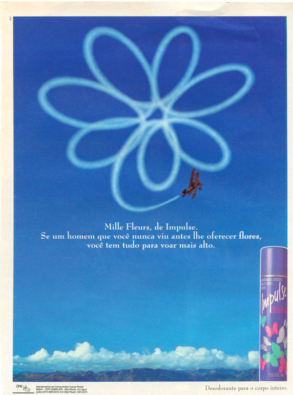 Mille Fleurs, desodorante para o corpo inteiro.