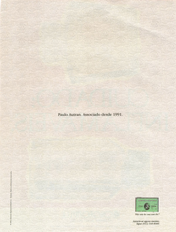 Paulo Autran. Associado desde 1991.