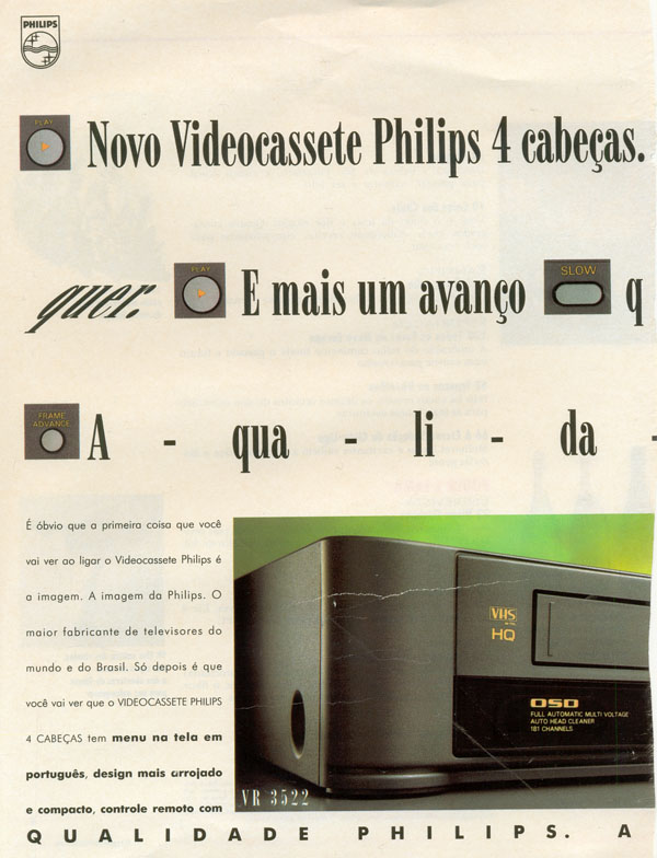 Videocassete 4 cabeças