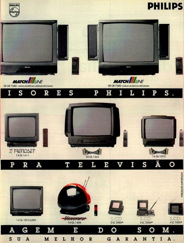 SE VOCÊ ANDA COMPRANDO TELEVISÃO SÓ POR CAUSA DO SOM VOCÊ DEVE ESTAR COM UM SÉRIO PROBLEMA DE VISÃO. LINHA DE TELEVISORES PHILIPS. PARA QUEM COMPRA TELEVISÃO POR CAUSA DA IMAGEM E DO SOM. QUALIDADE PHILIPS. A SUA MELHOR GARANTIA.