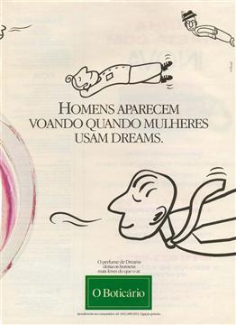 Colônia Dreams, deixa os homens mais leves do que o ar.