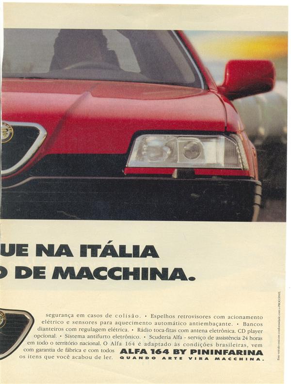 Alfa 164 by Pininfarina, quando a arte vira macchina