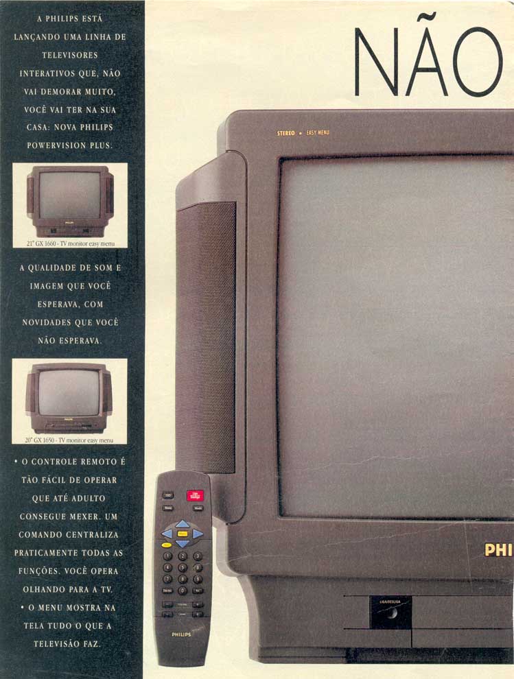 Linha de televisores interativos