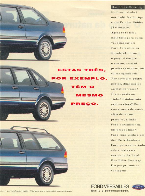 Ford Versailles, estilo e personalidade.