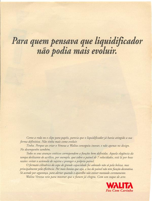 Liquidificador Veneza Walita