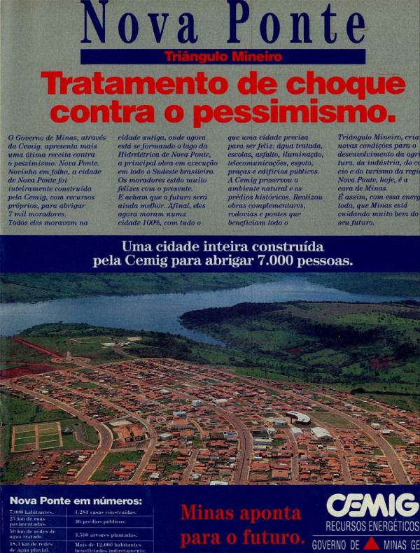 NOVA PONTE. Tratamento de choque contra o pessimismo.