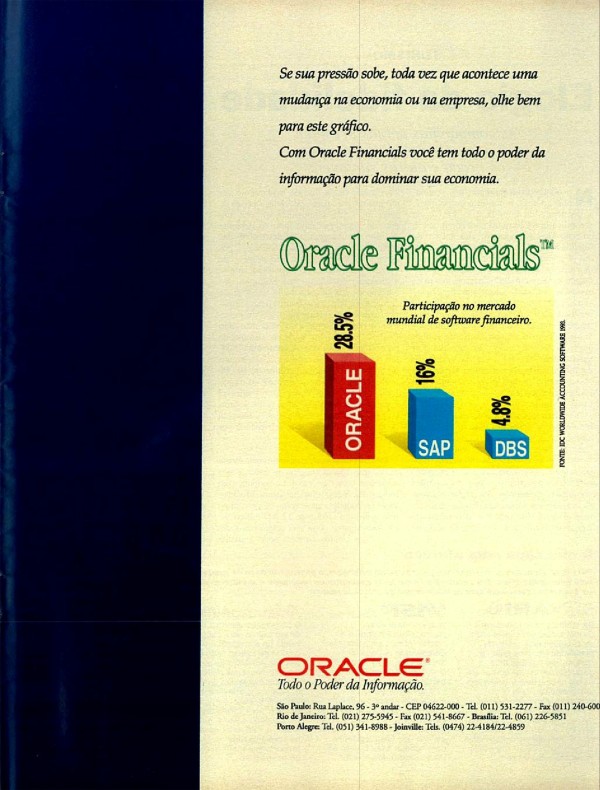 Fernandos Henriques: com Oracle Financials tudo seria muito mais fácil.