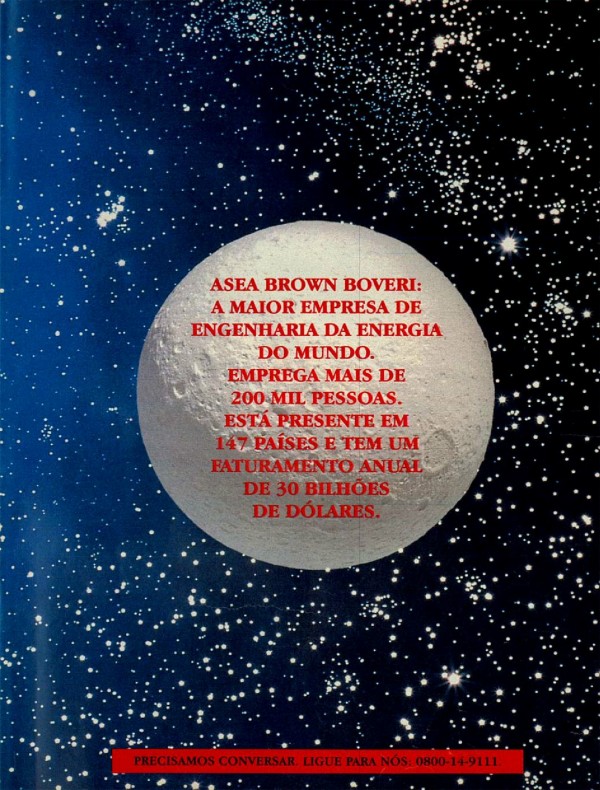 ABB. ASEA BROWN BOVERI: A MAIOR EMPRESA DE ENGENHARIA DA ENERGIA DO MUNDO.