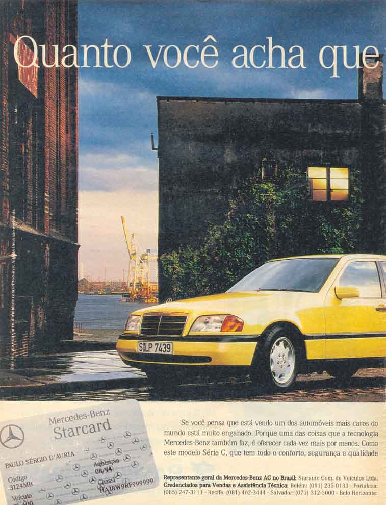 Modelo Série C/Mercedes-Benz Starcard