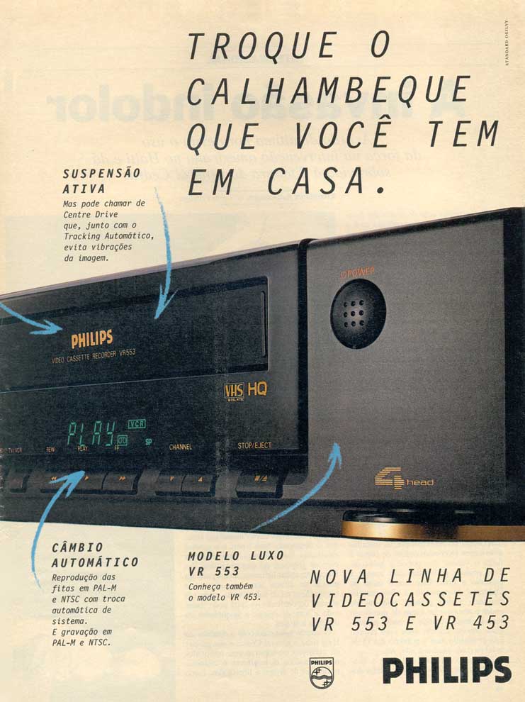 Nova Linha de Videocassetes VR 553 e VR 453