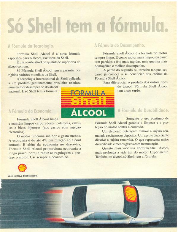 Fórmula Shell Álcool