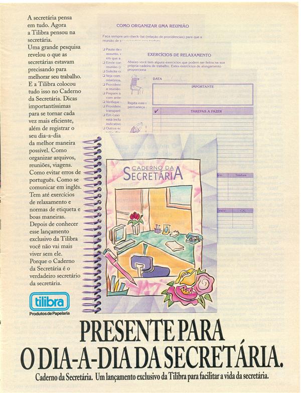 Caderno da Secretária