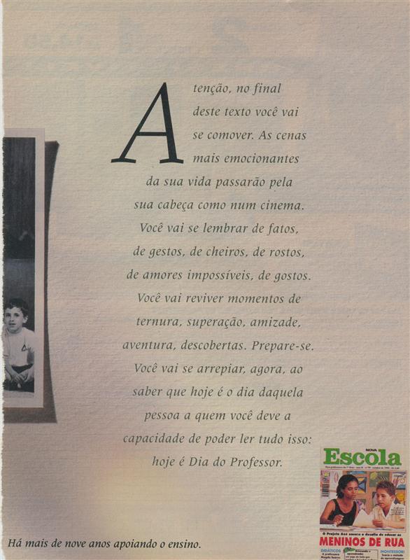 Homenagem ao dia do professor