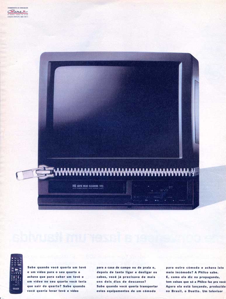 Duetto Philco Tv e Videocassete