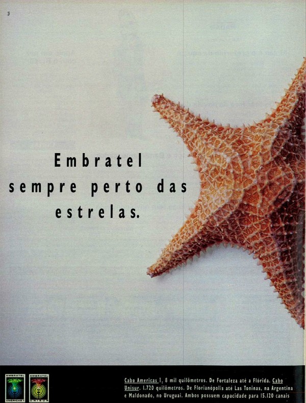 Embratel sempre perto das estrelas.