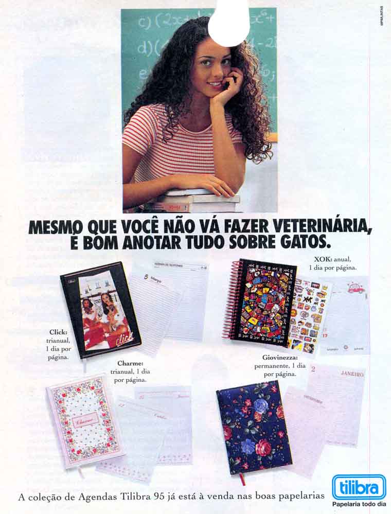 Coleção de agendas Tilibra 95