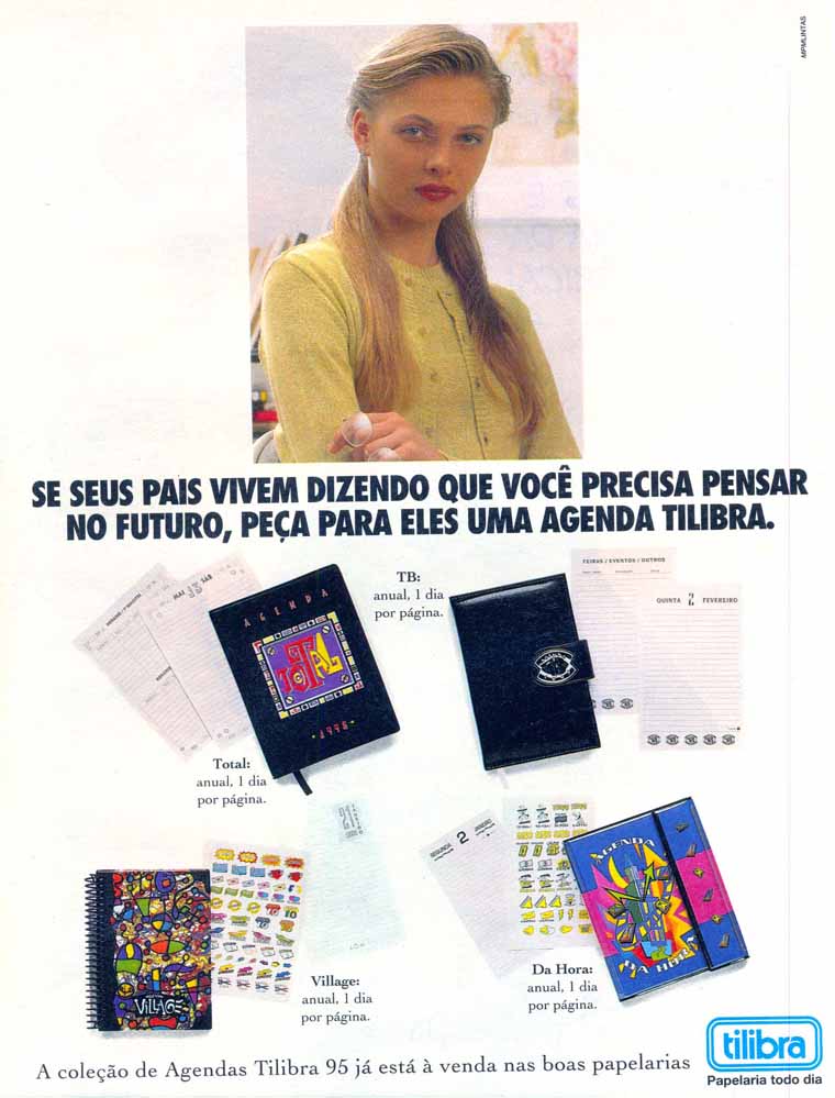 Coleção de agendas Tilibra 95