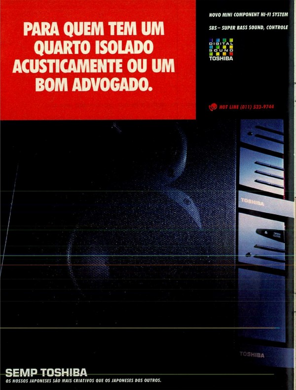 PARA QUEM TEM UM QUARTO ISOLADO ACUSTICAMENTE OU UM BOM ADVOGADO.