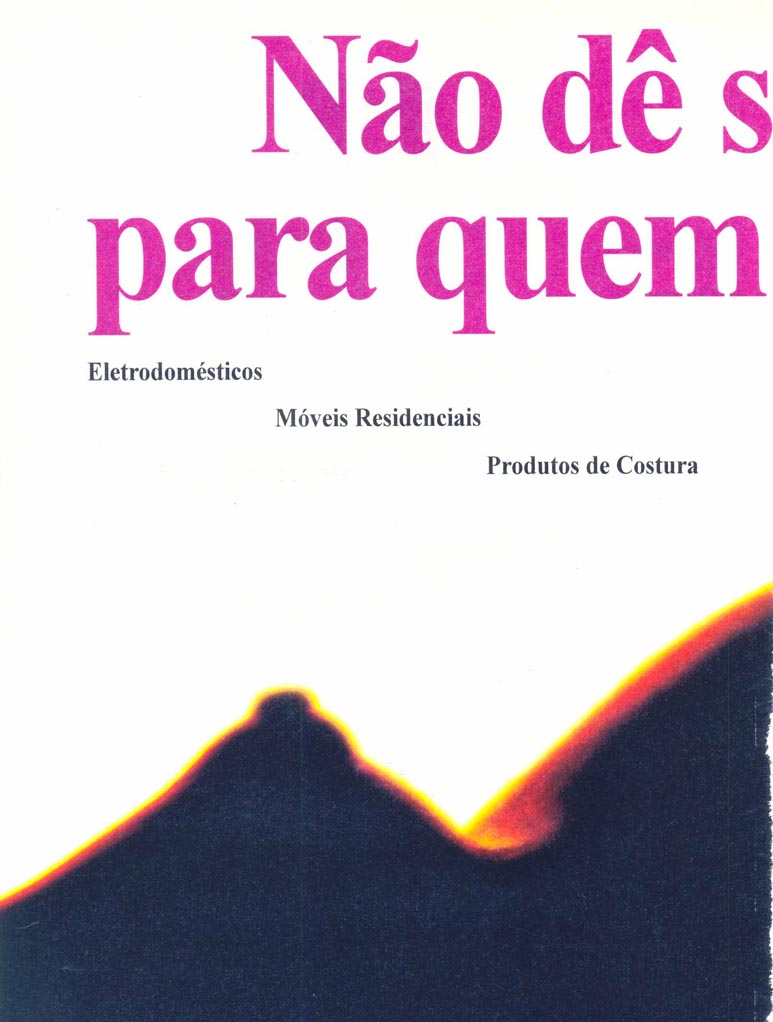 Eletrodomésticos, móveis residenciais e produtos de costura.