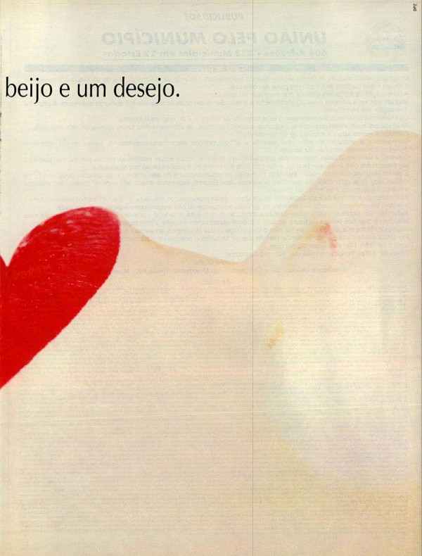 Aos namorados, um beijo e um desejo.