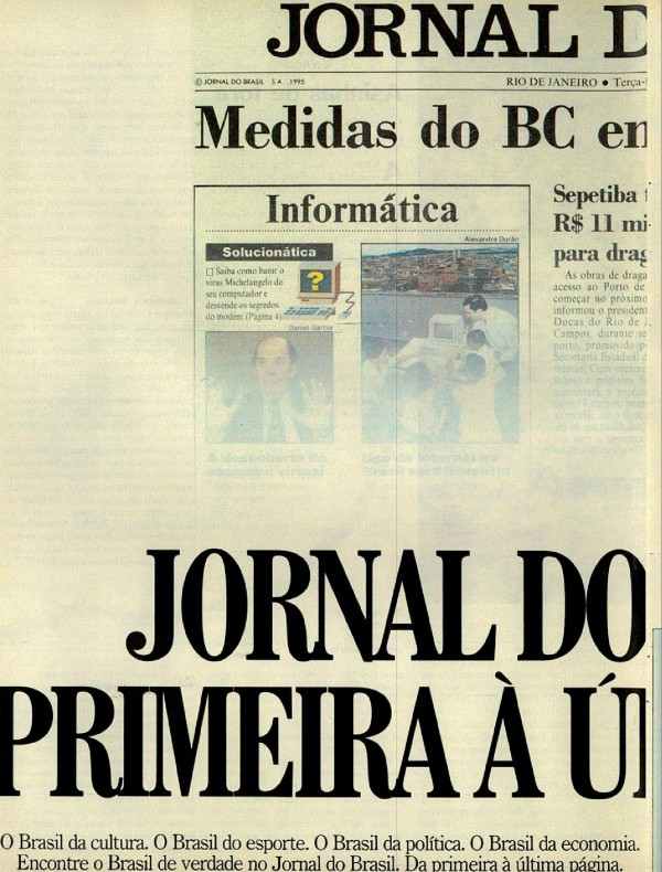 Jornal do Brasil da primeira à última página.
