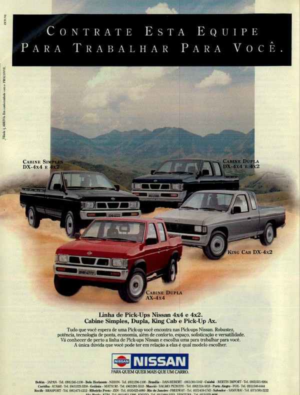 Linha de Pick-ups Nissan