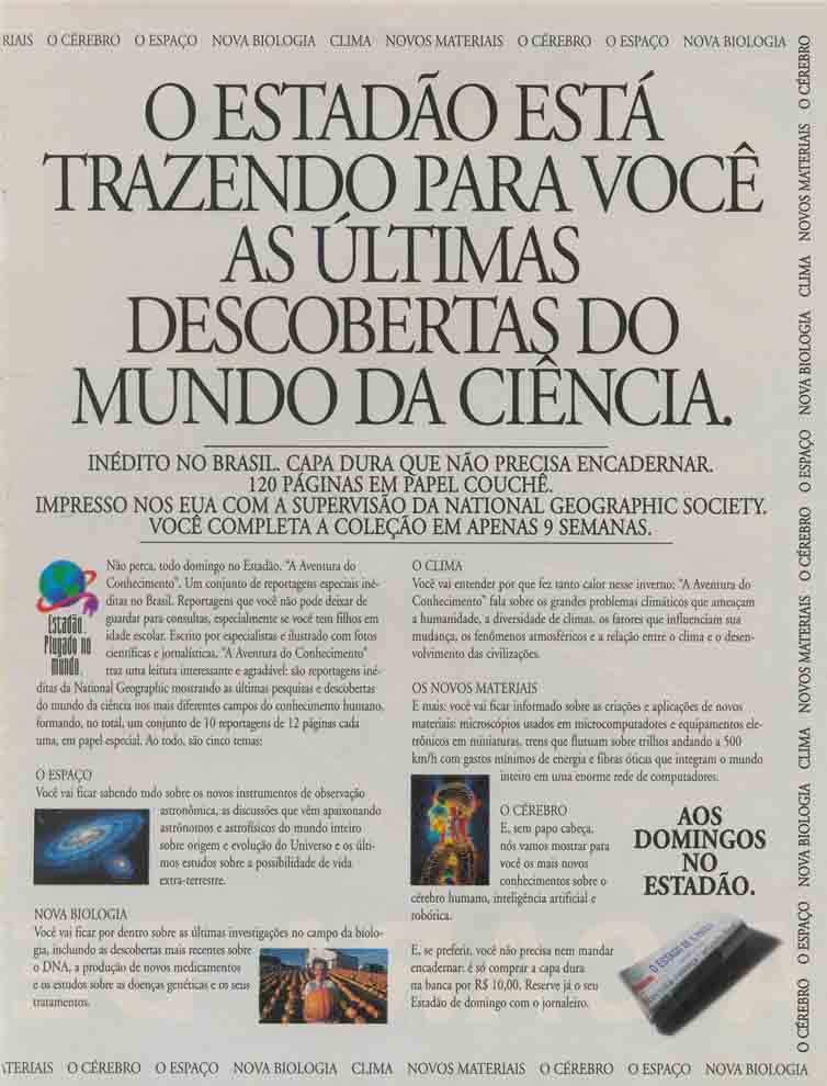 Estadão de domingo