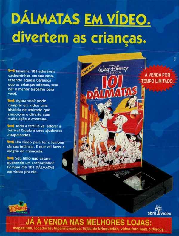 101 Dálmatas em vídeo