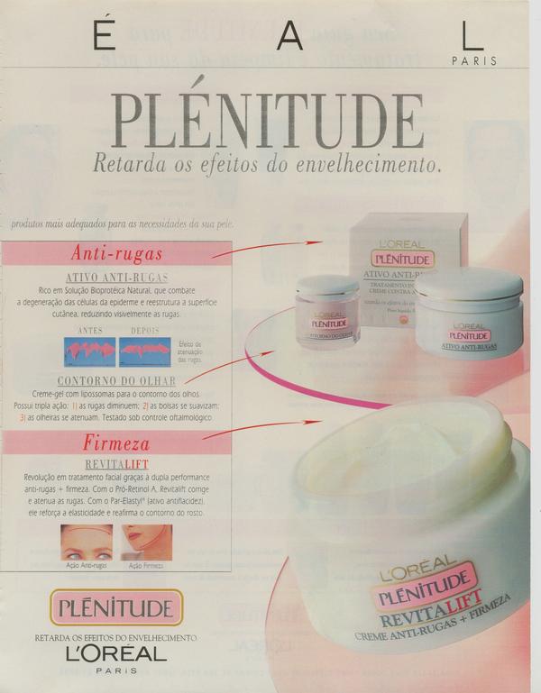 Plenitude, retarda os efeitos do envelhecimento.