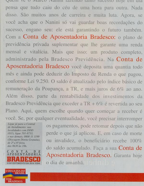 Bradesco Previdência, conta de aposentadoria