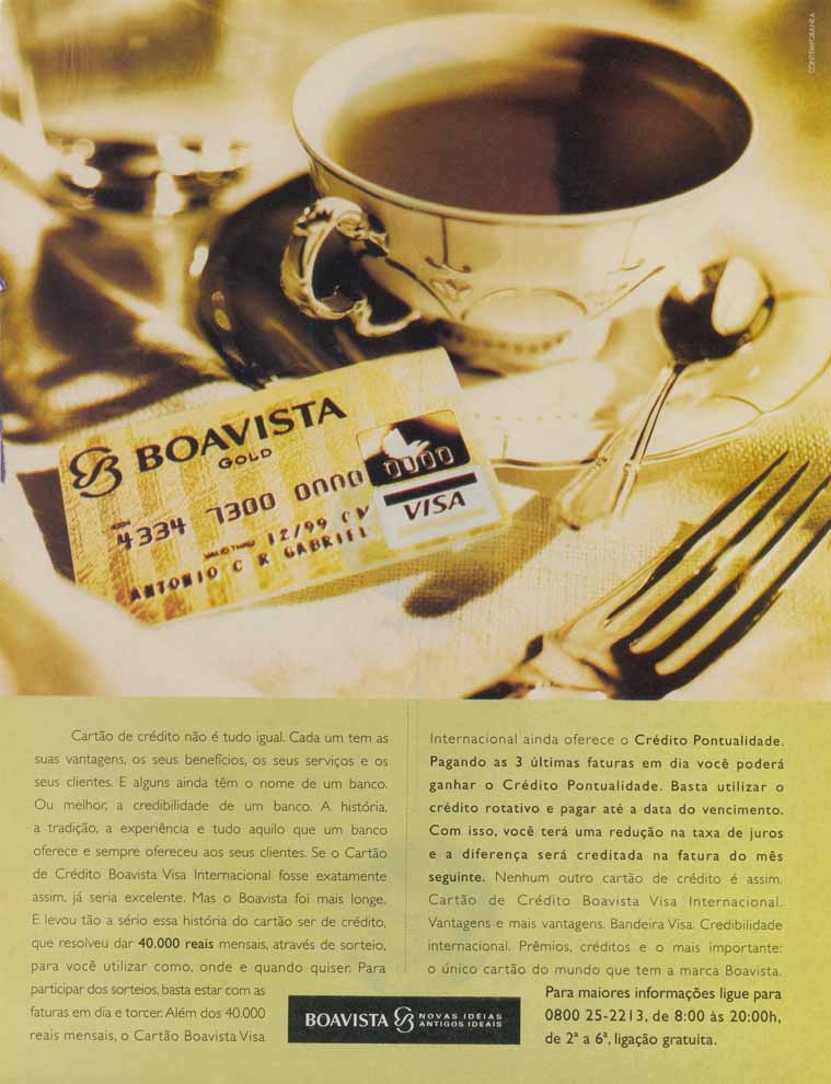 Cartão Boavista Gold