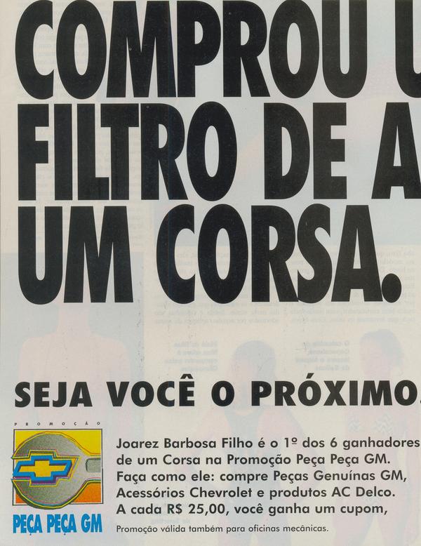 Promoção Peça Peça GM