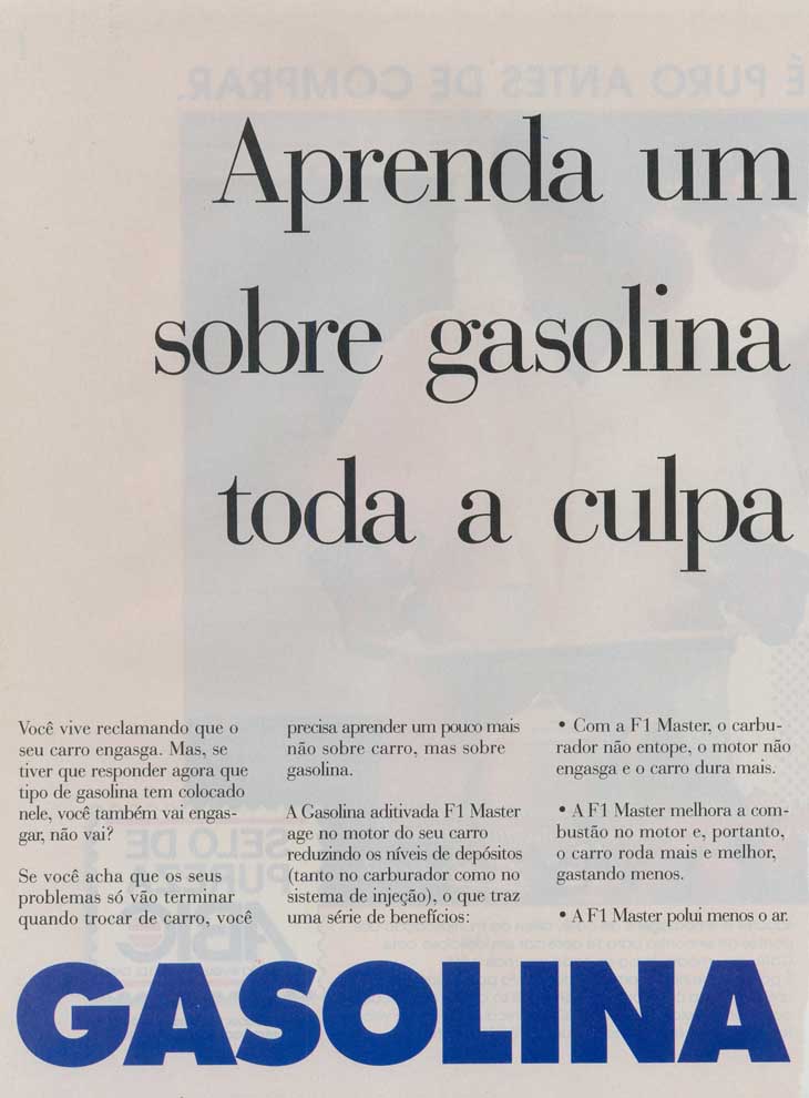 Gasolina F1 Master
