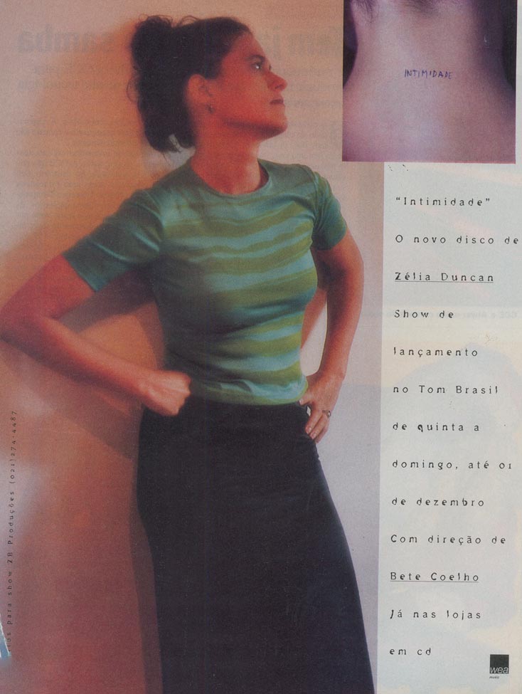 Novo cd Zélia Duncan