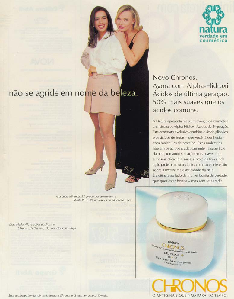 Natura Chronos, o anti-sinais que não para no tempo.