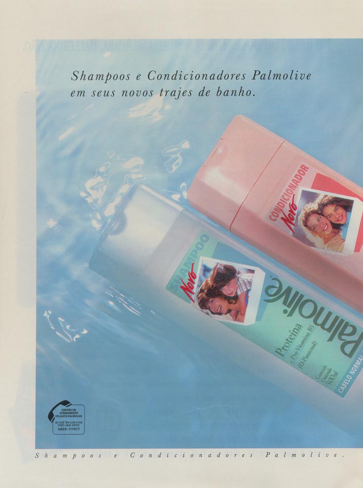 Shampoos e Condicionadores Palmolive, novos rótulos. Novos ingredientes naturais.