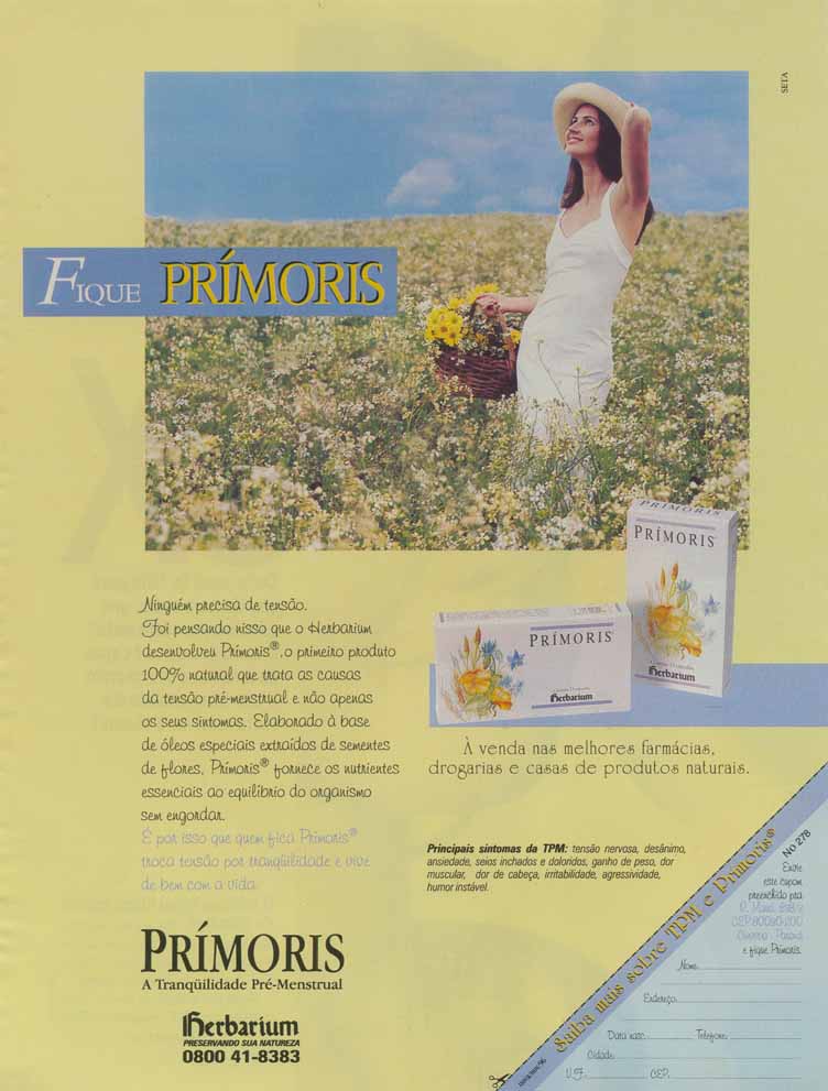 Prímoris, a tranquilidade pré-menstrual.