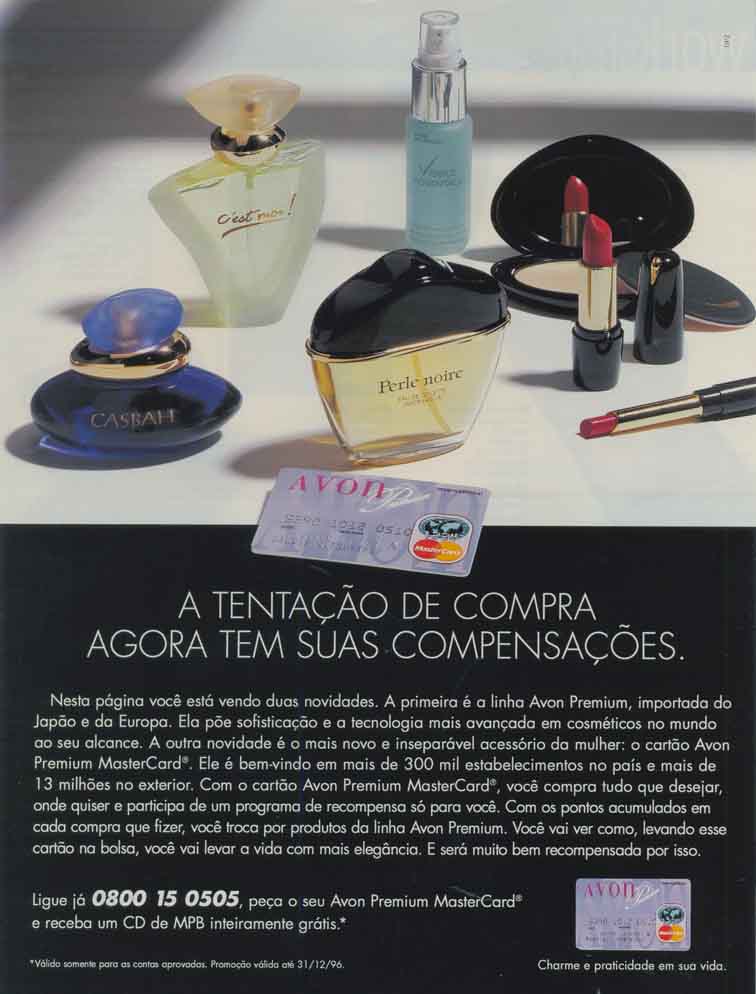 Avon Premium Master Card, charme e praticidade em sua vida.