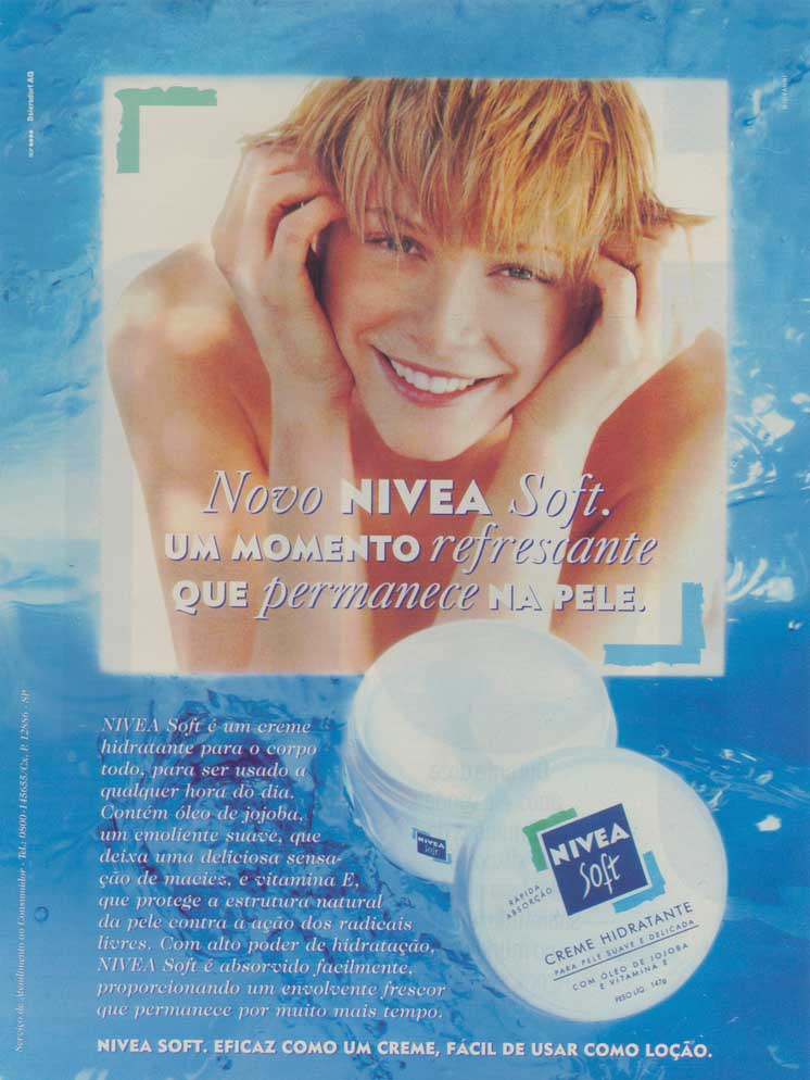 Nivea Soft, eficaz como um creme, fácil de usar como loção.