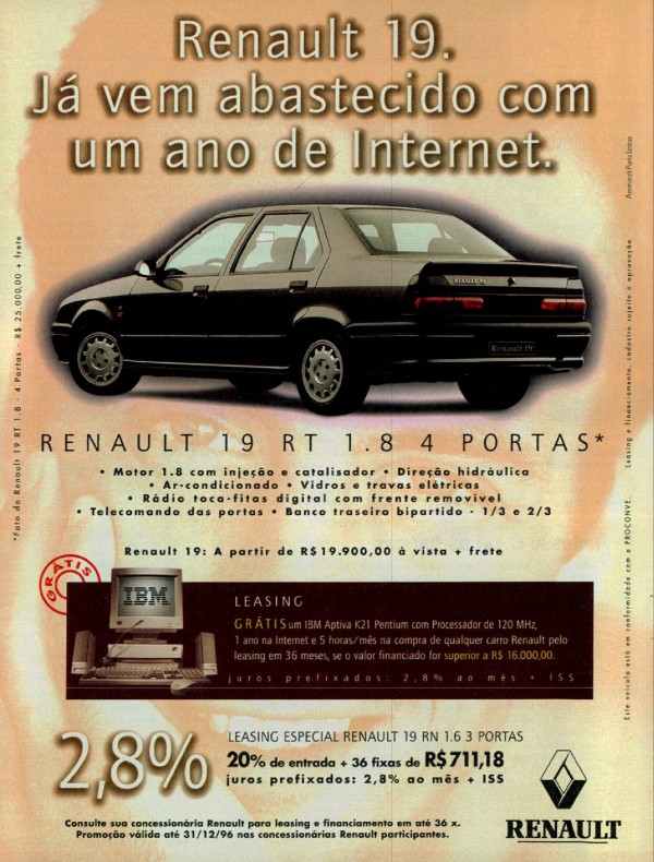 Renault 19 RT 1.8 4 Portas