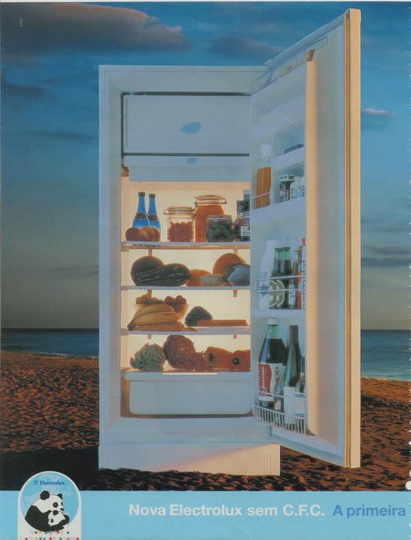 Electrolux sem C.F.C, a primeira geladeira ecológica do Brasil.